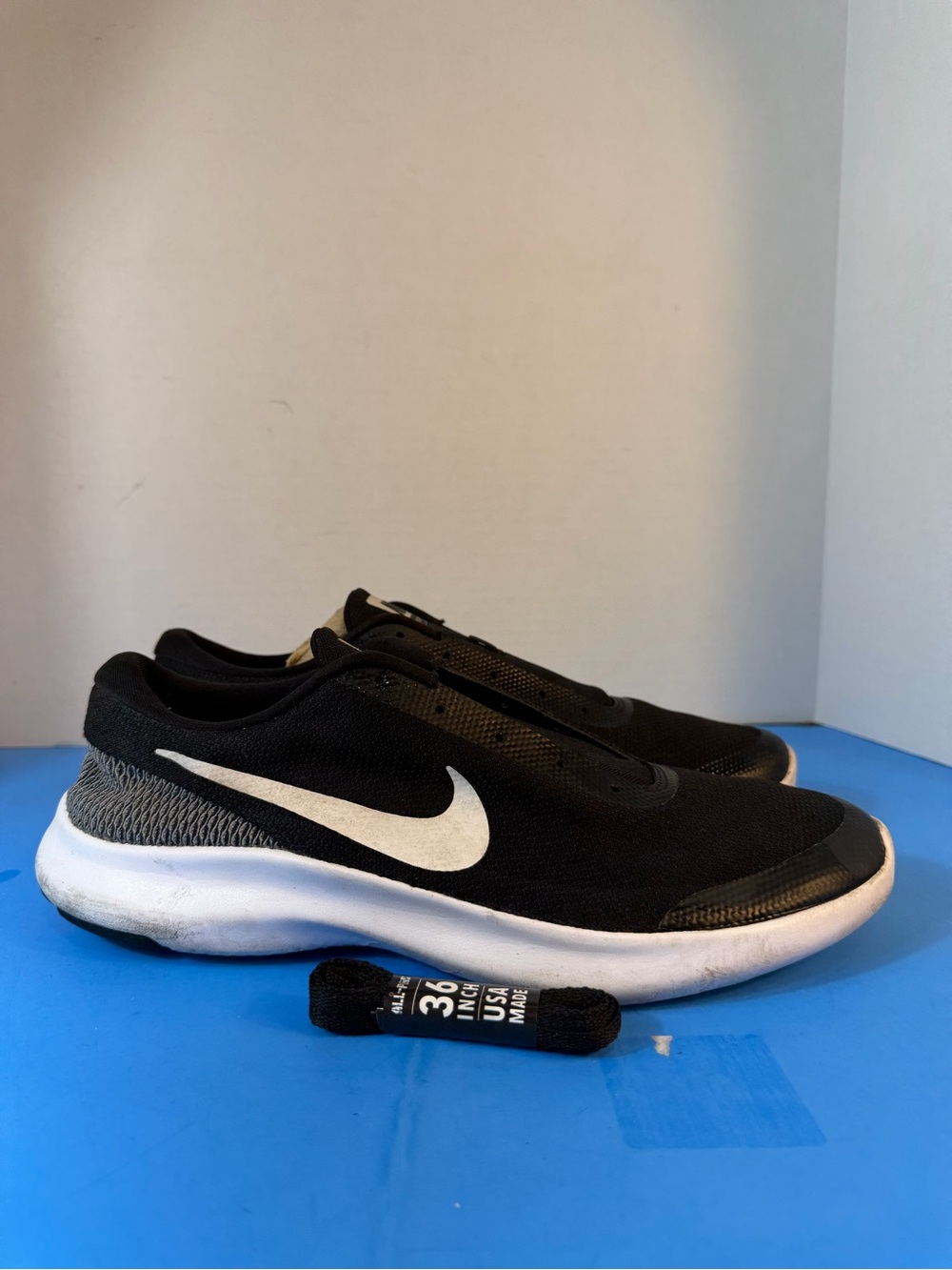 Nike Black Sneaker with White Swoosh